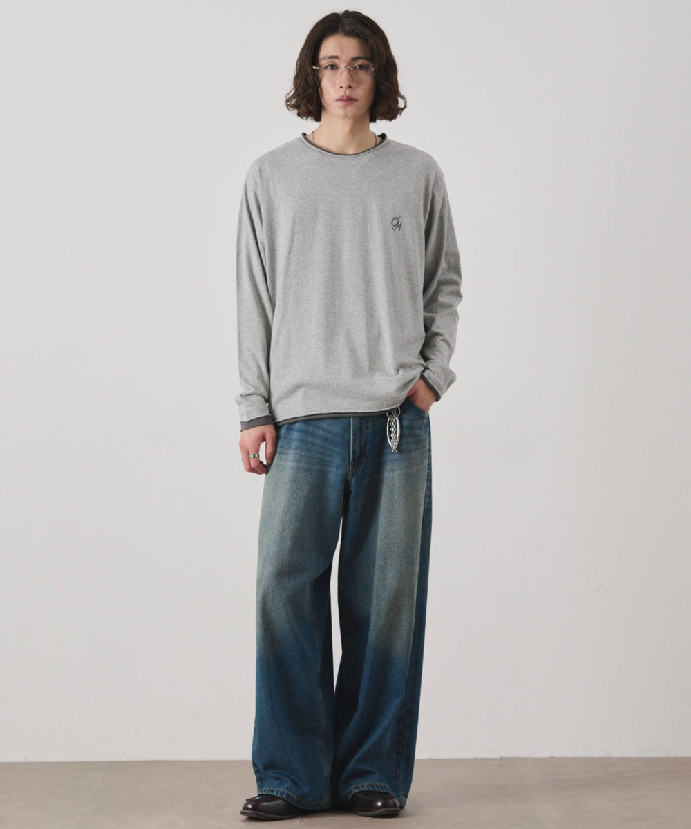 杢グレー モデル：182cm L着用