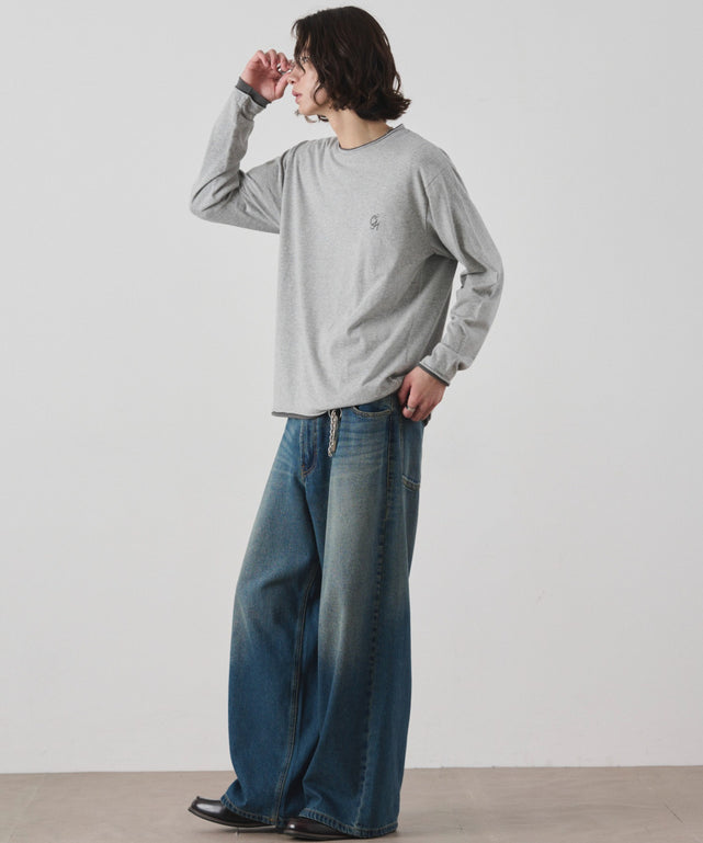 杢グレー モデル：182cm L着用