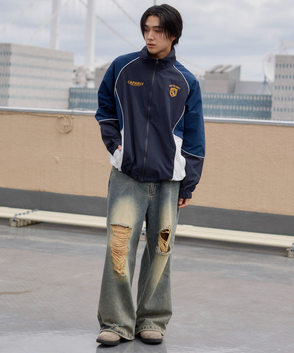 ネイビー モデル：175cm L着用