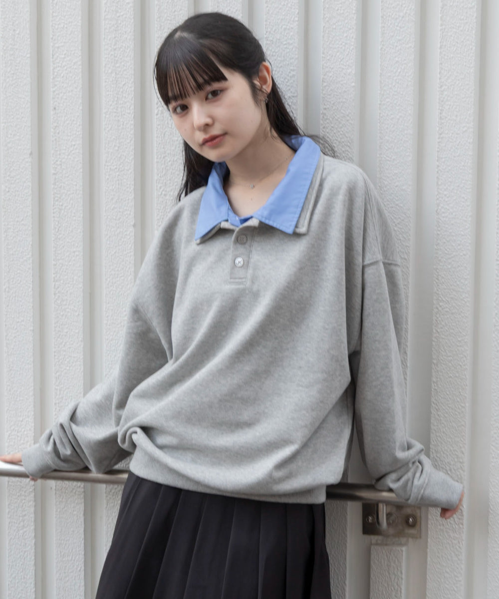 杢グレー　モデル：161cm L着用