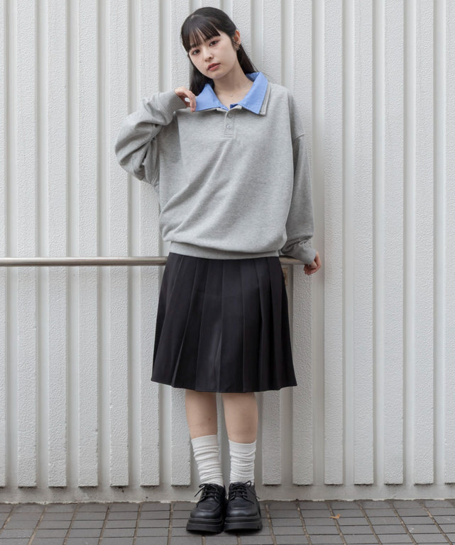 杢グレー　モデル：161cm L着用