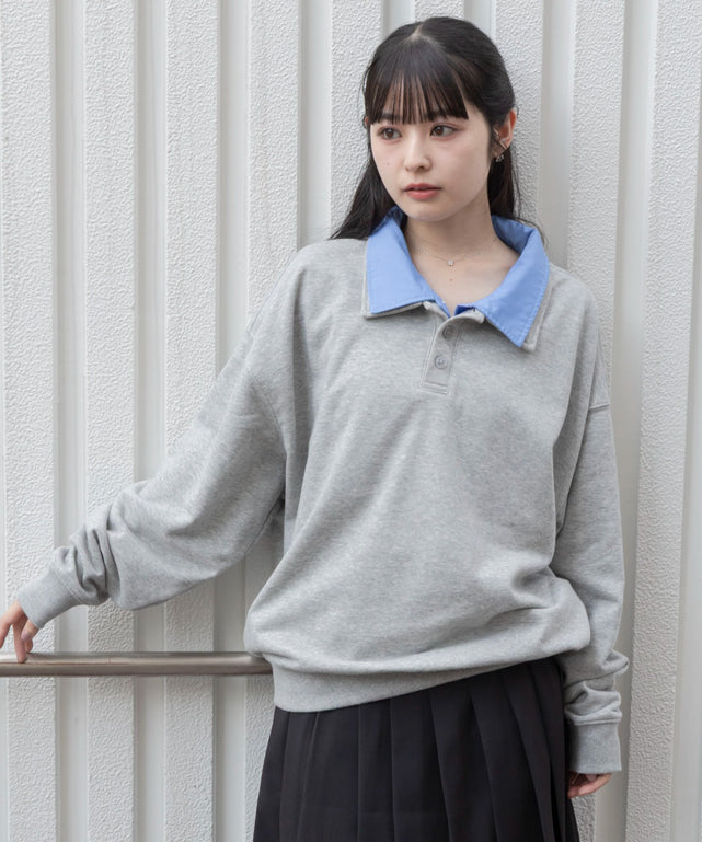 杢グレー　モデル：161cm L着用