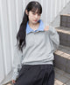杢グレー　モデル：161cm L着用
