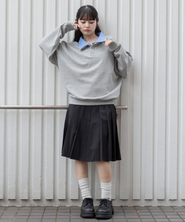 杢グレー　モデル：161cm L着用