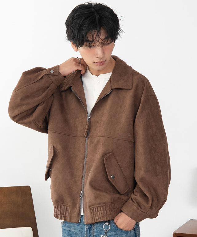 フライトジャケット/ブラウンソノタ モデル：180cm L着用