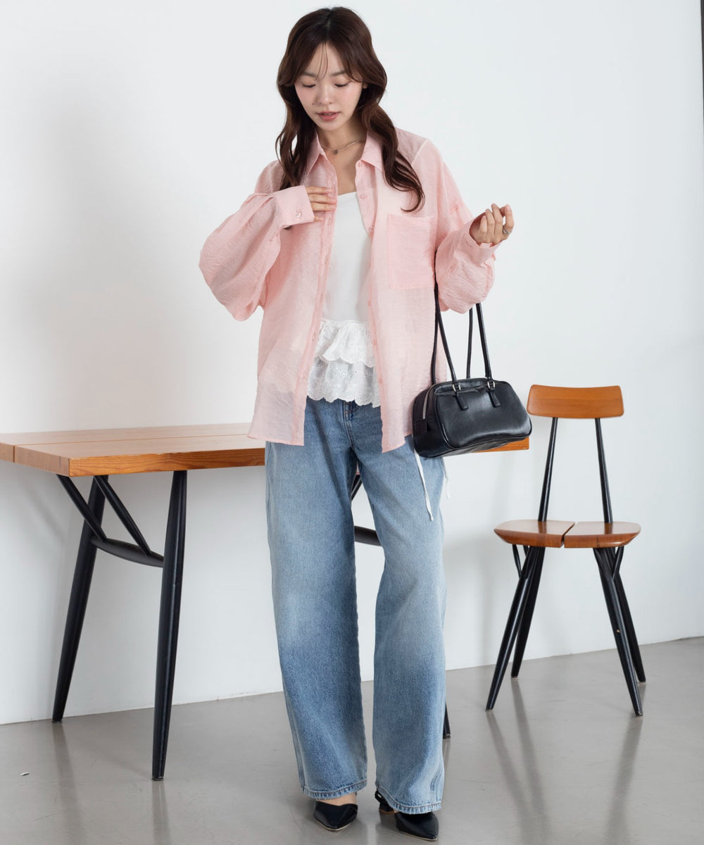 ピンク　モデル：165cm F着用