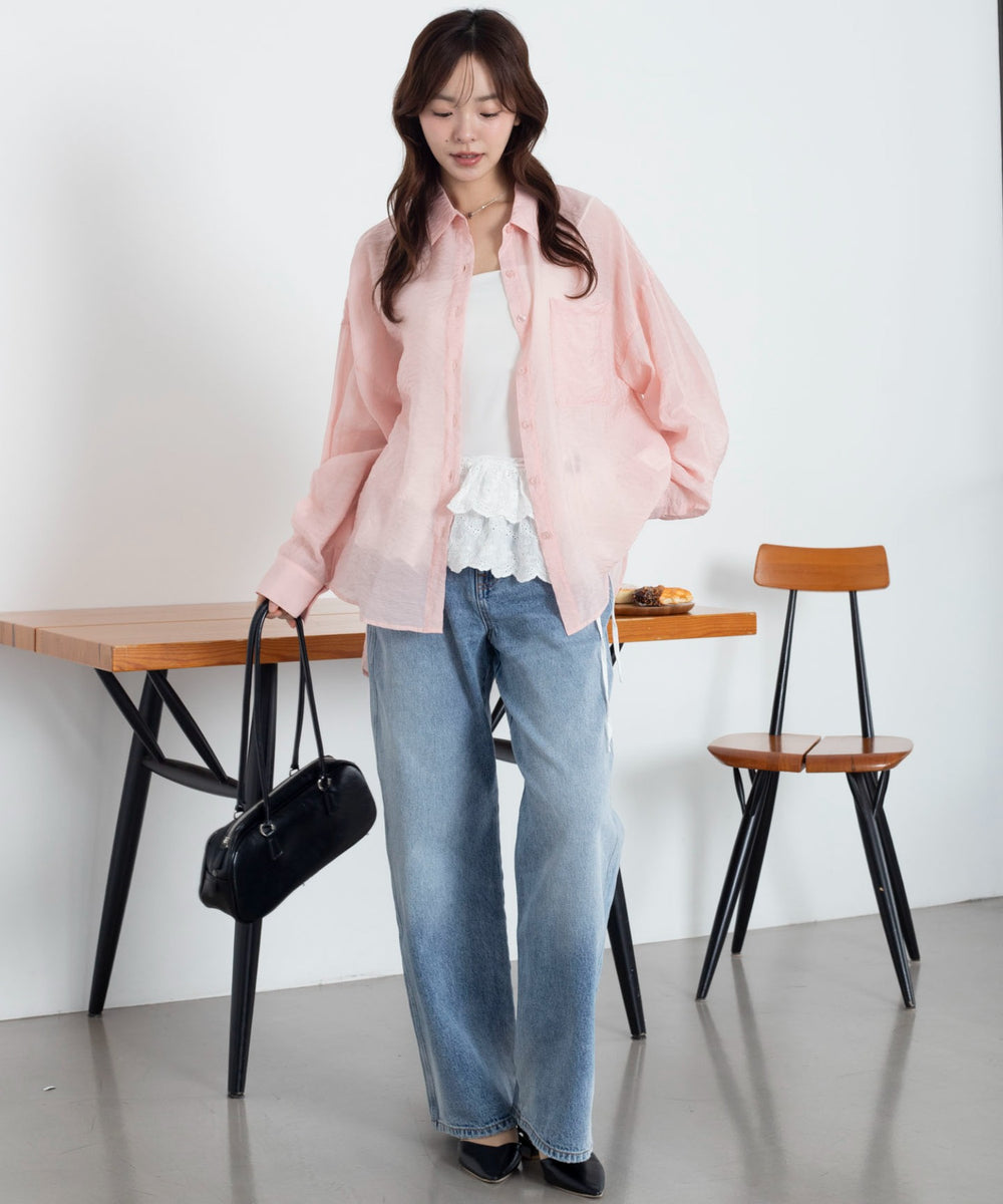 ピンク　モデル：165cm F着用