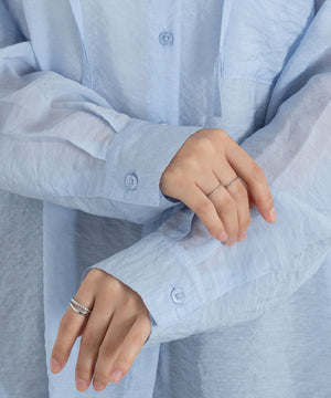 シアーフードシャツ