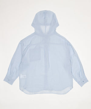 シアーフードシャツ