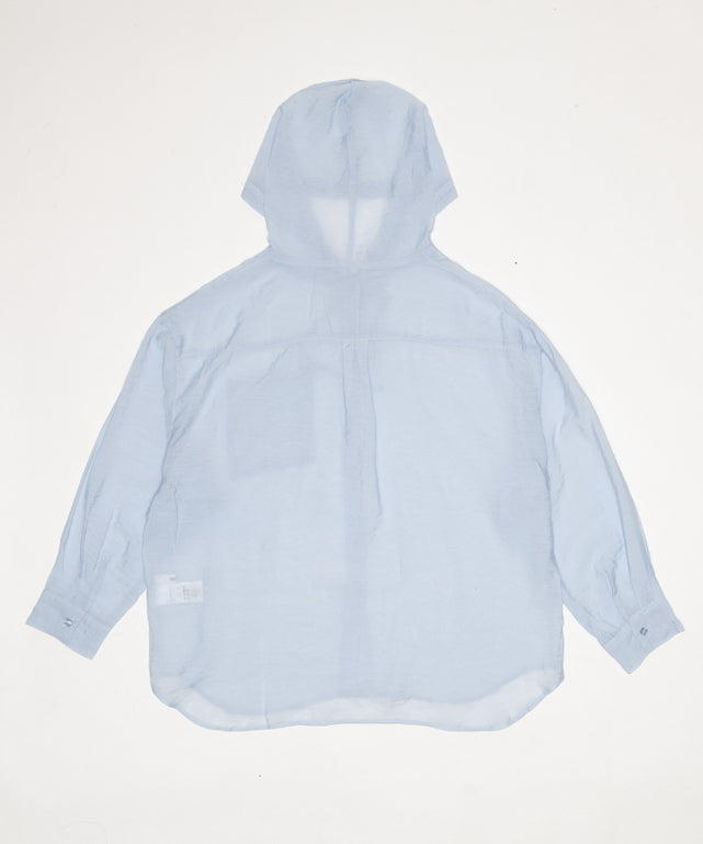 シアーフードシャツ