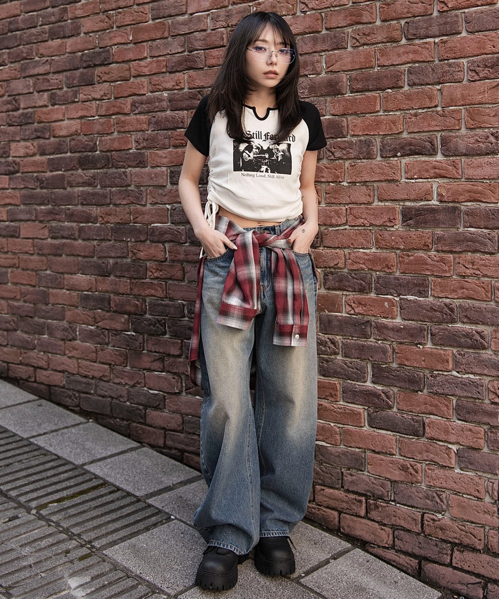 柄３　モデル：159cm F着用