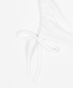 キーネックサイドレースアップちびT