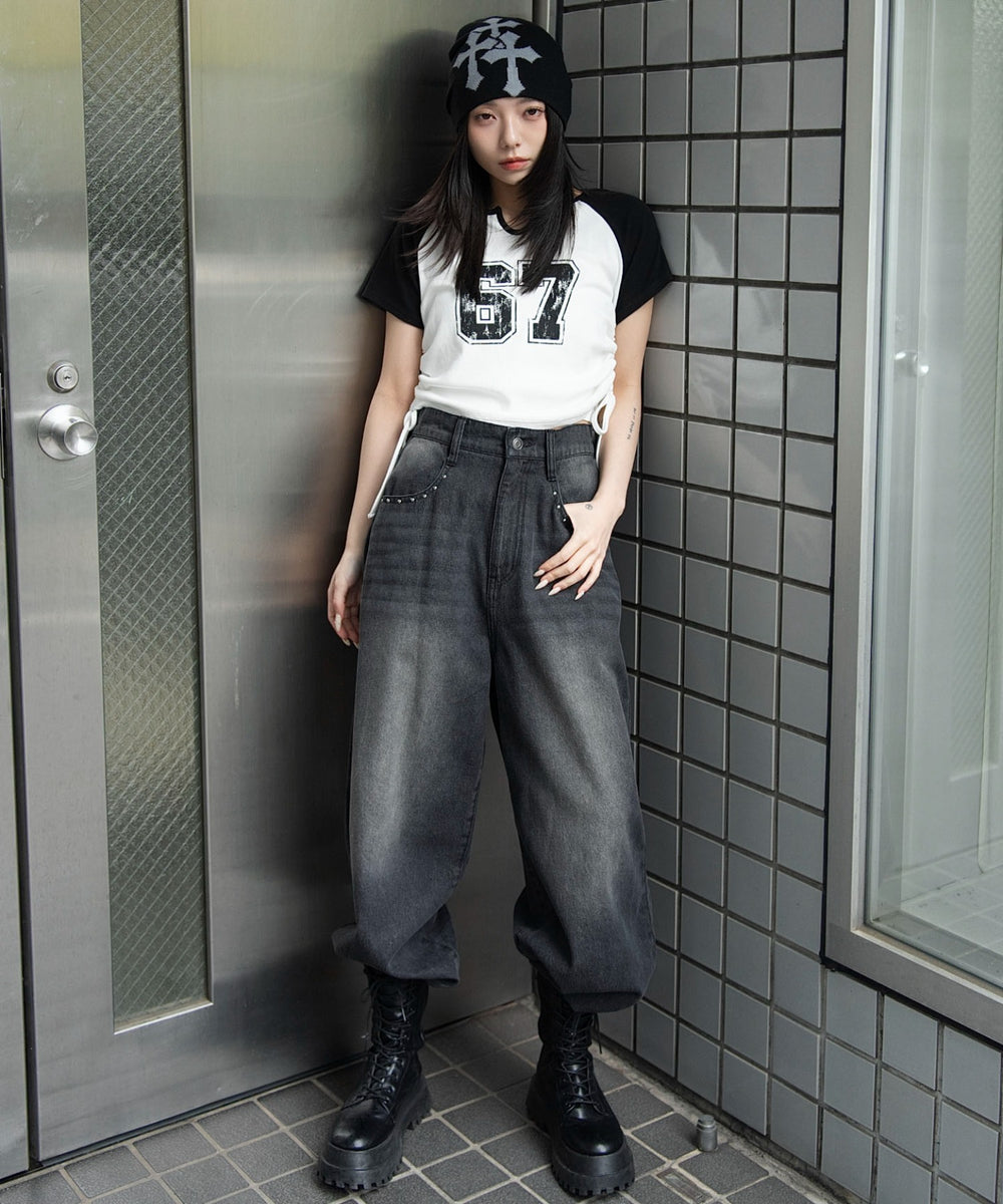 柄７　モデル：159cm F着用