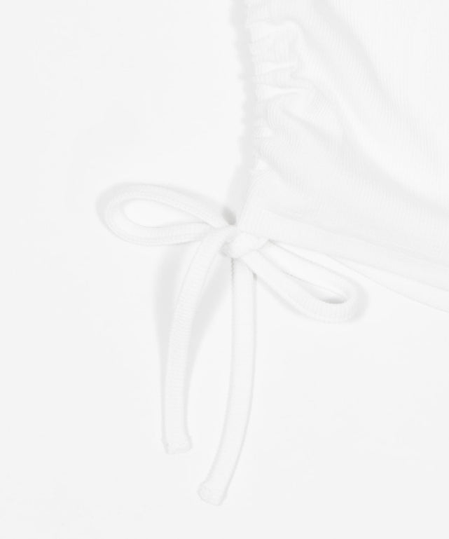 キーネックサイドレースアップちびT