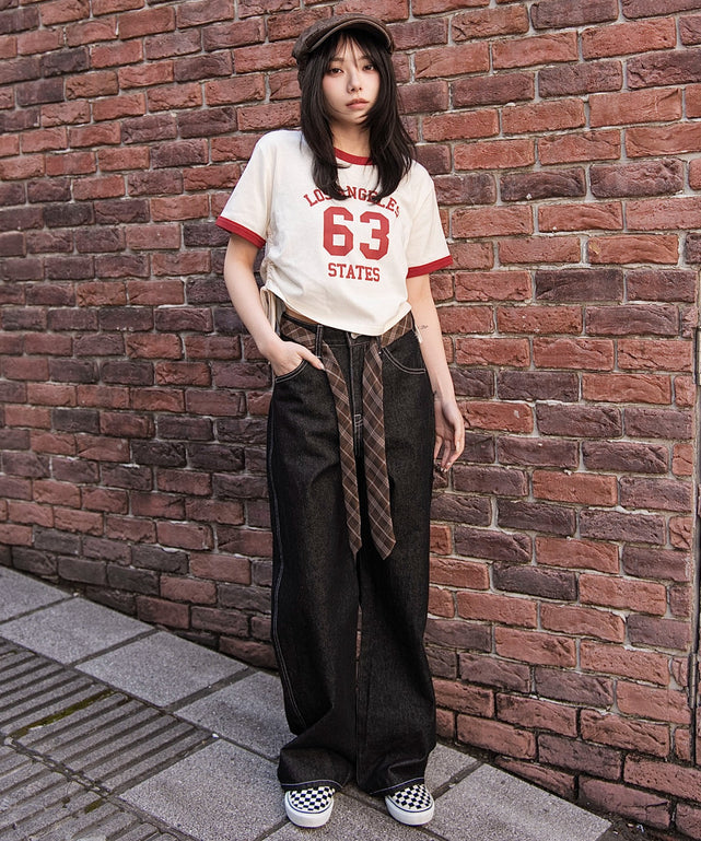 柄４　モデル：159cm F着用