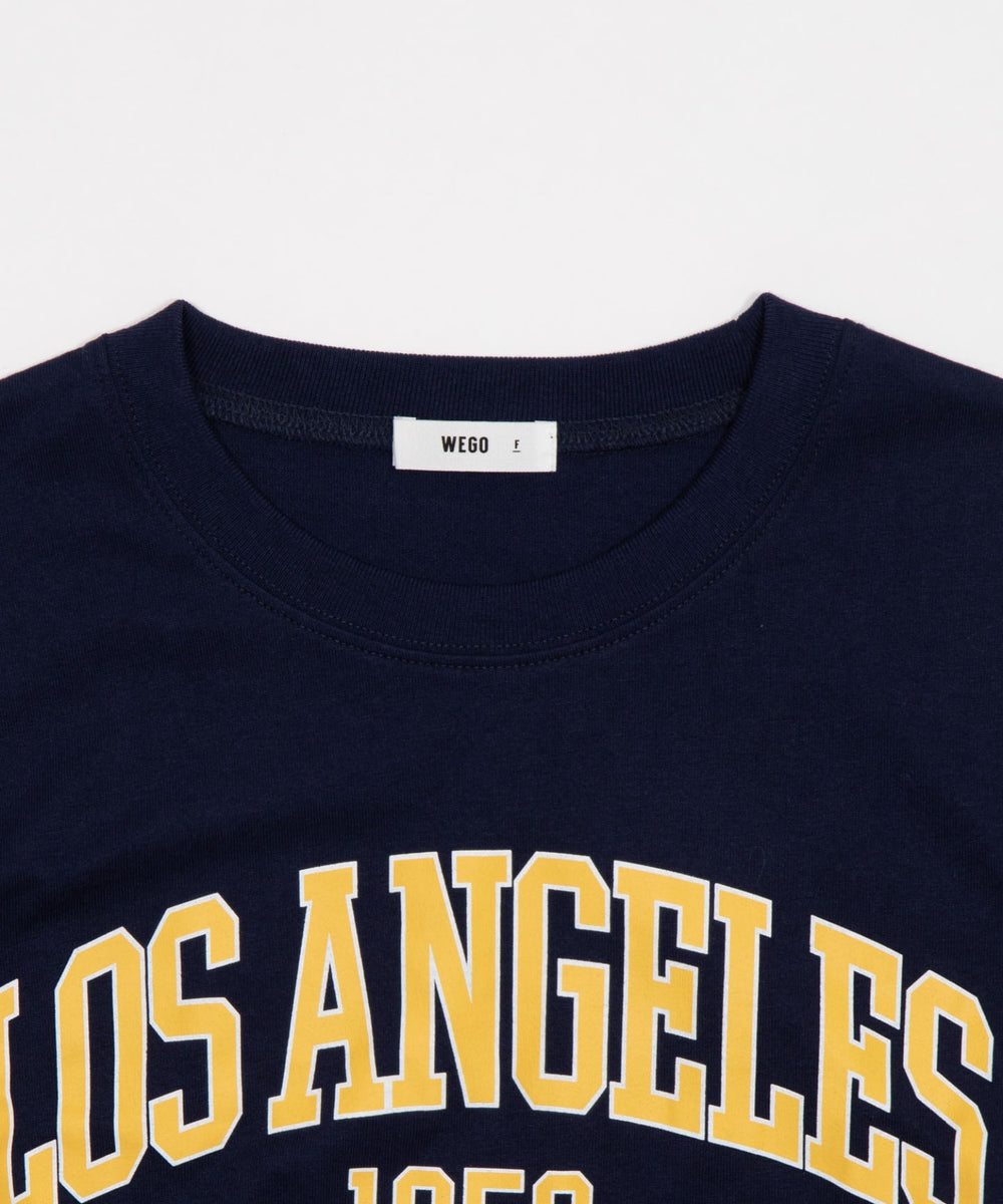 グラフィックサイドリボンドロストショートT