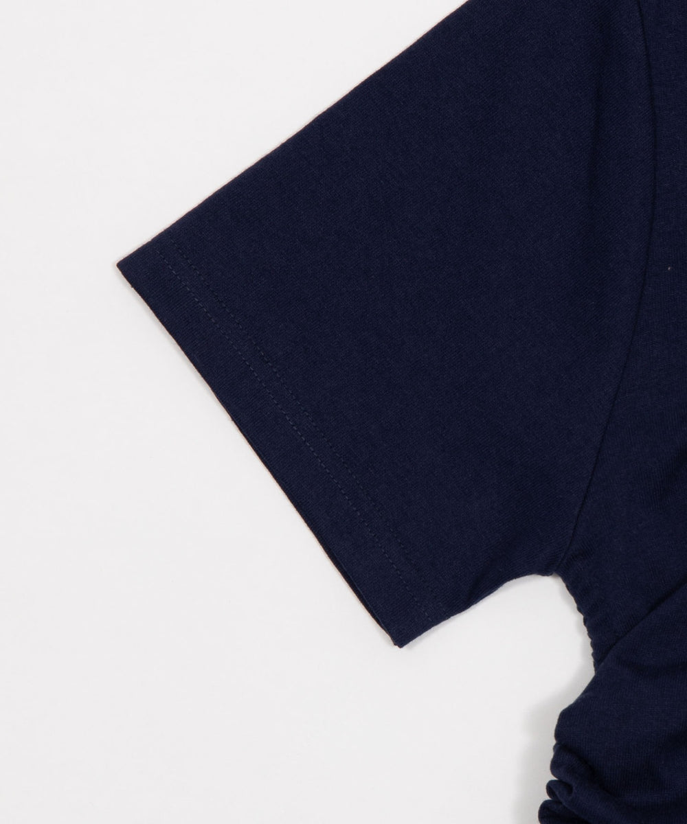 グラフィックサイドリボンドロストショートT