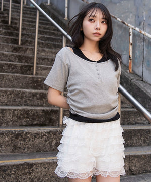 杢グレー　モデル：159cm F着用