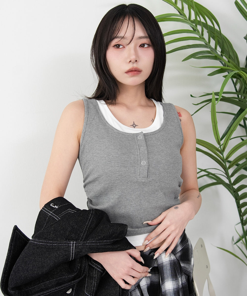 杢グレー モデル：159cm F着用