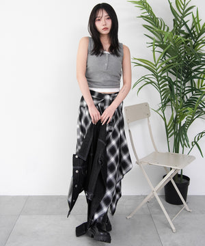 杢グレー モデル：159cm F着用