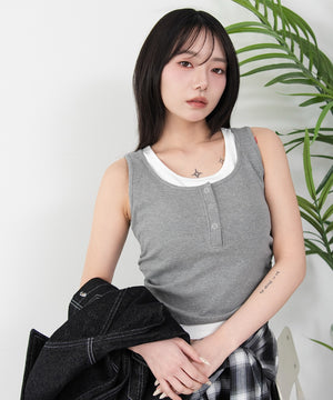 杢グレー モデル：159cm F着用