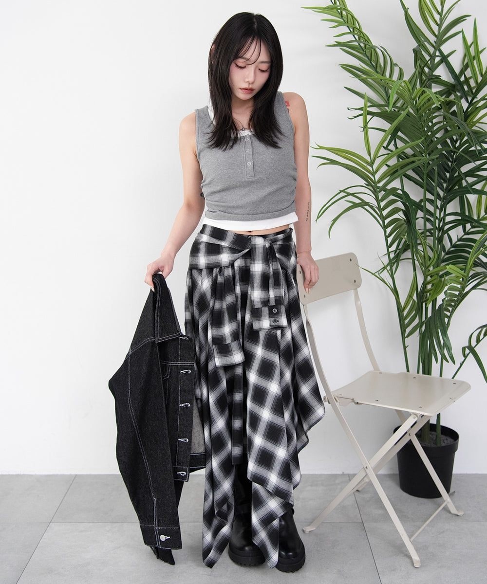 杢グレー モデル：159cm F着用