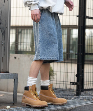 デニム淡加工 モデル：182cm L着用