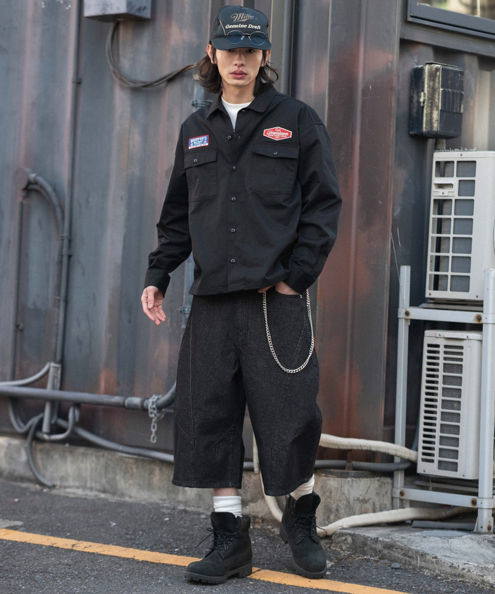 デニムブラック モデル：182cm L着用