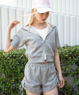 杢グレー　モデル：166cm F着用