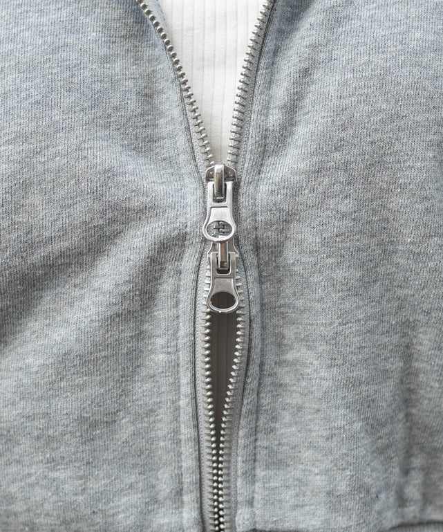 半袖ショートZIPパーカー