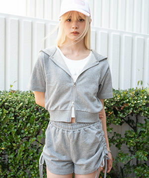 杢グレー　モデル：166cm F着用