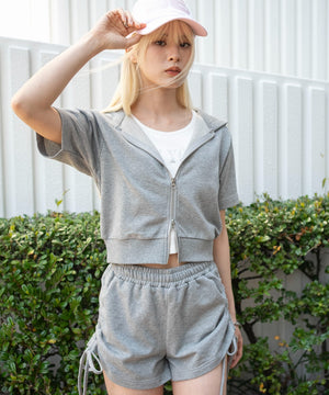 杢グレー　モデル：166cm F着用