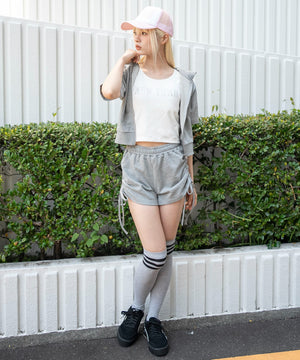 杢グレー　モデル：166cm F着用