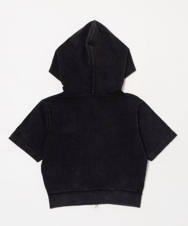 半袖ショートZIPパーカー