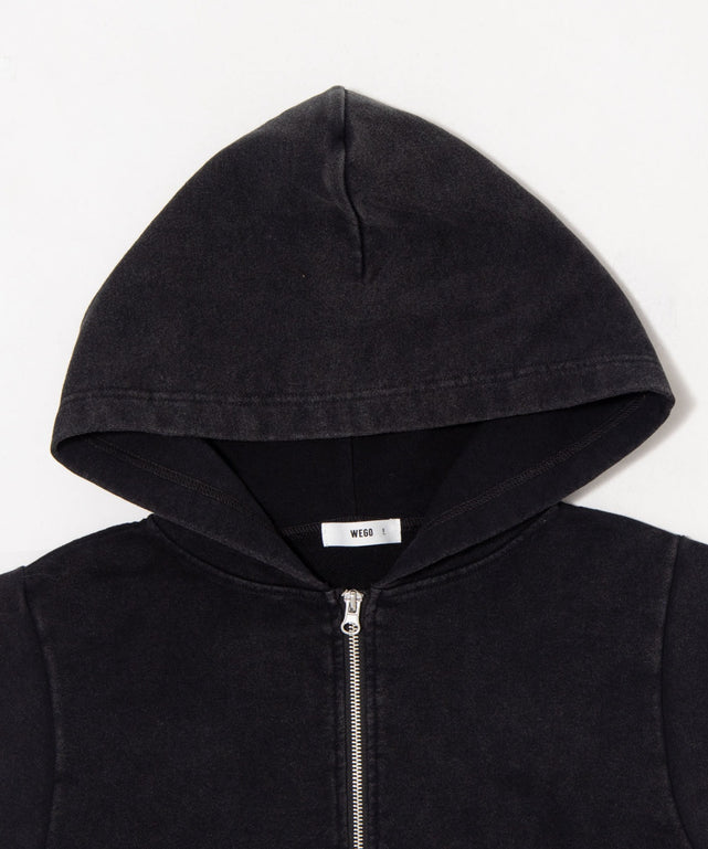 半袖ショートZIPパーカー