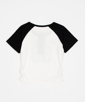 グラフィックラグランヘンリーネックT