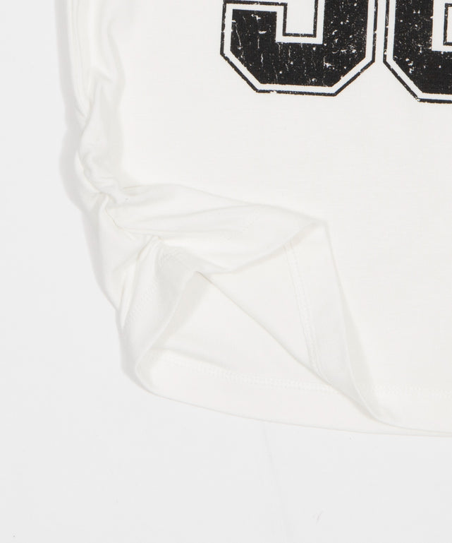 グラフィックラグランヘンリーネックT