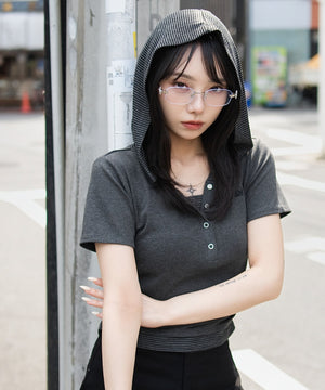 杢グレー モデル：159cm F着用