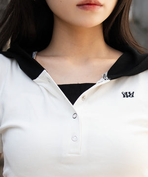 レイヤードドッキングフードT