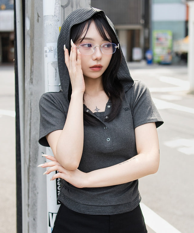 杢グレー モデル：159cm F着用