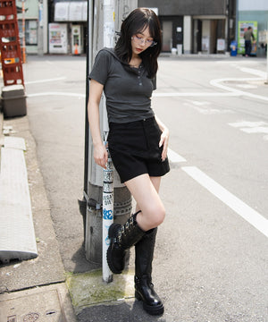 杢グレー モデル：159cm F着用