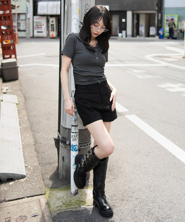 杢グレー モデル：159cm F着用