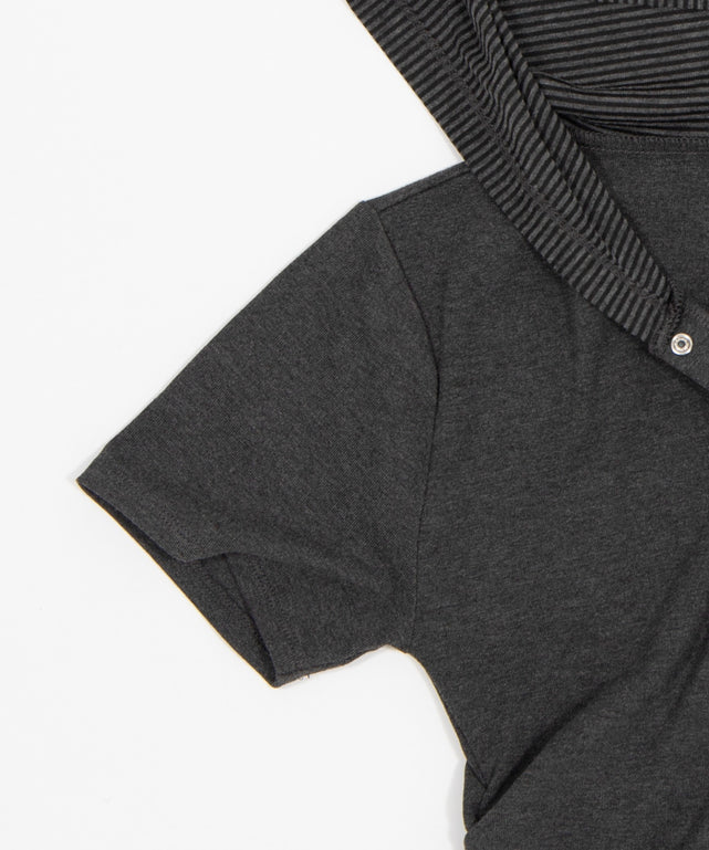 レイヤードドッキングフードT