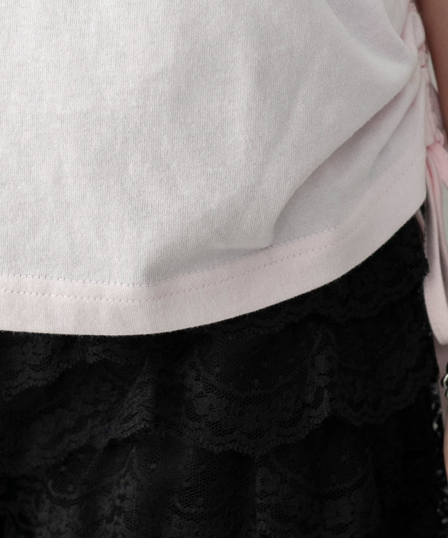 ホルターネックレイヤードワンショルT