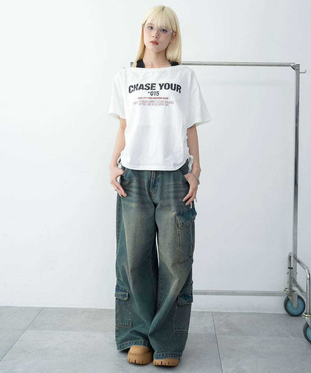 ホワイト　モデル：166cm F着用