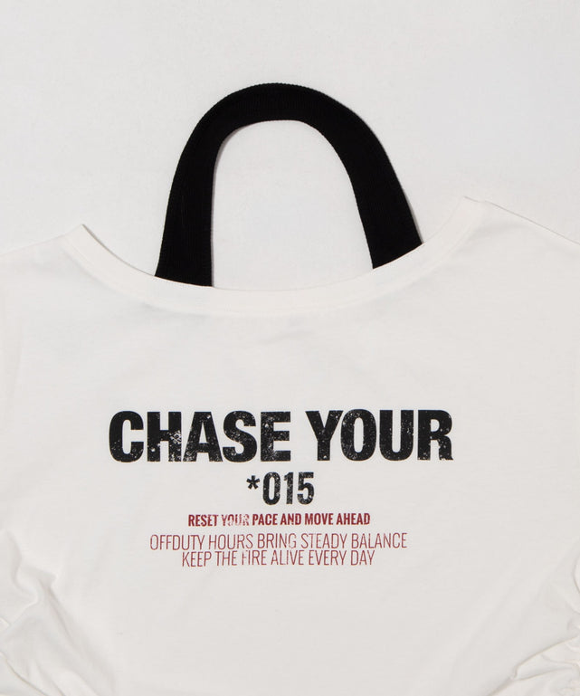 ホルターネックレイヤードワンショルT