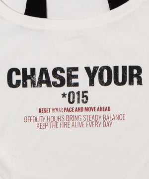 ホルターネックレイヤードワンショルT