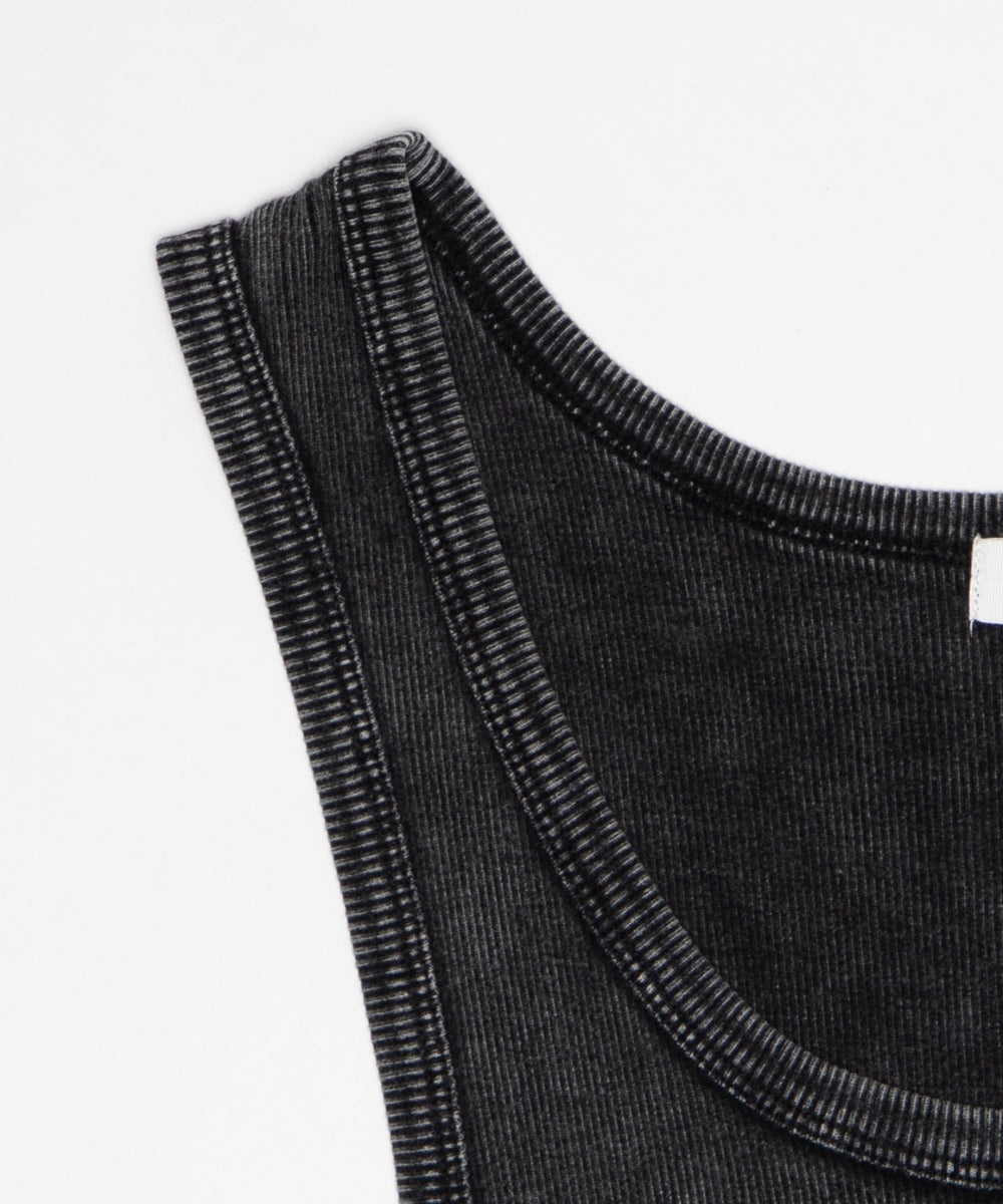 コットンリブタンクトップ