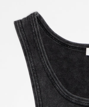 コットンリブタンクトップ