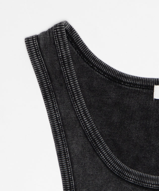 コットンリブタンクトップ